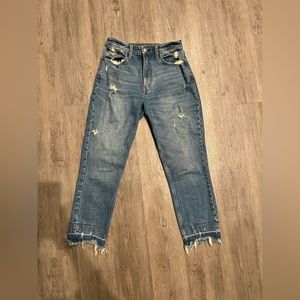 Abercrombie & Fitch High Rise Mom Jeans - Size 27 Curve Love